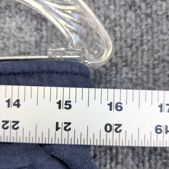 Nike Men's Cut Off Sweat Shorts Blue Size Small Cotton Blend Slash Pockets - Picture 8 of 10